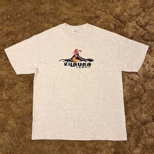 Vintage Kilauea Hawaii Volcano T-Shirt Grey XLarge